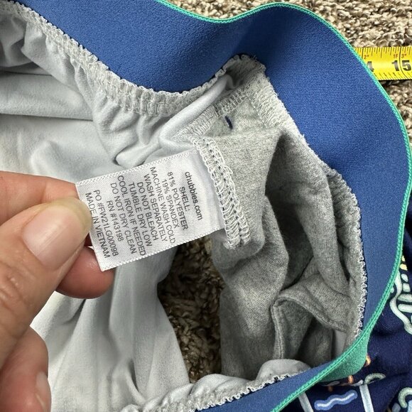 Chubbies Mens Lounge Shorts 5.5" Inseam Blue Neon Cocktail Print Beach Sz XXL - Picture 7 of 11